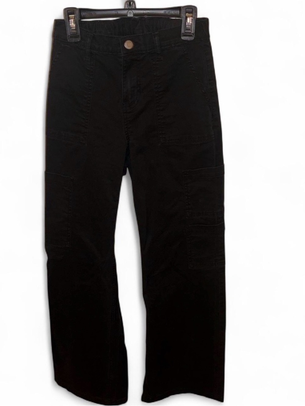 No boundaries Black denim cargo Straight-Leg Pants